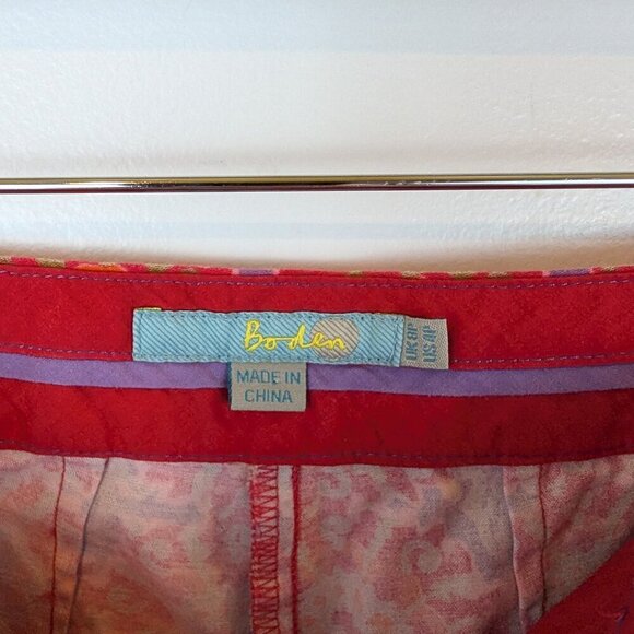 Boden Women's Floral Bistro Crop Ankle Pants, Sz 4 Petite - Picture 6 of 7